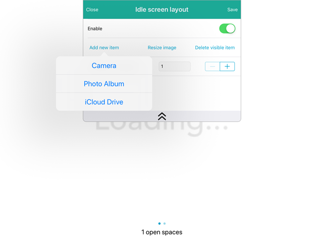 Defining the Idle Screen Layout
