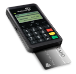 Insert a chip card into the chip card reader at the bottom of the PAYD PIN Pad.